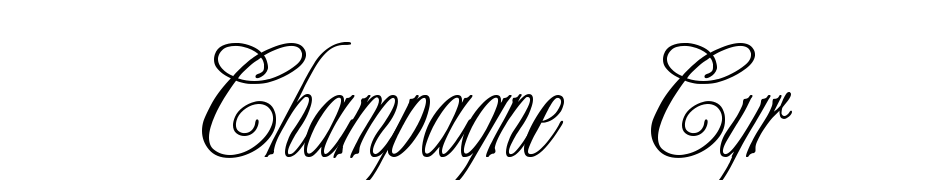 Champagne Cyrillic Font Download Free